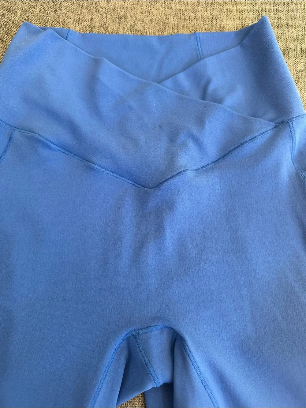 HALARA Cross-Waist Bike Shorts - Blue